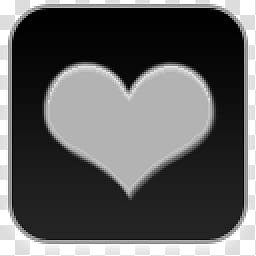 Albook extended dark , gray heart icon transparent background PNG clipart