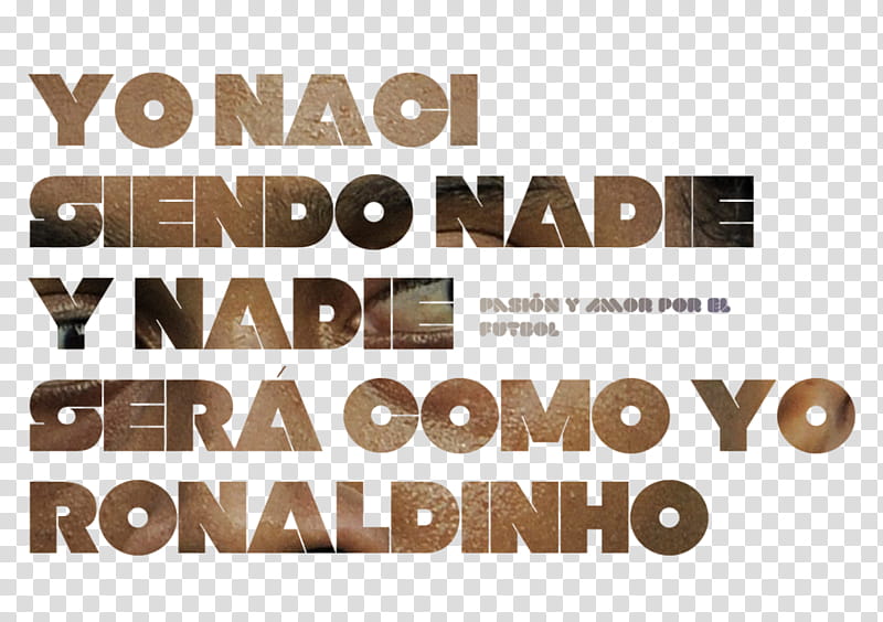 Ronaldinho Phrase transparent background PNG clipart