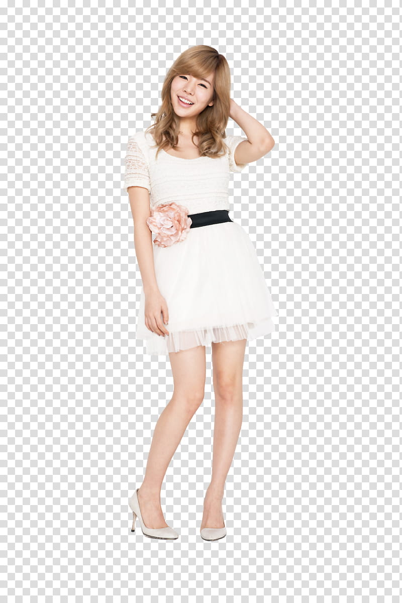 Sunny SNSD render, woman in white and black dress standing while holding her hair transparent background PNG clipart Sunny SNSD render, woman in white and black dress standing while holding her hair transparent background PNG clipart