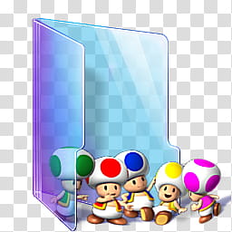 super mario icons , folder toads, Super Mario Toad illustration transparent background PNG clipart