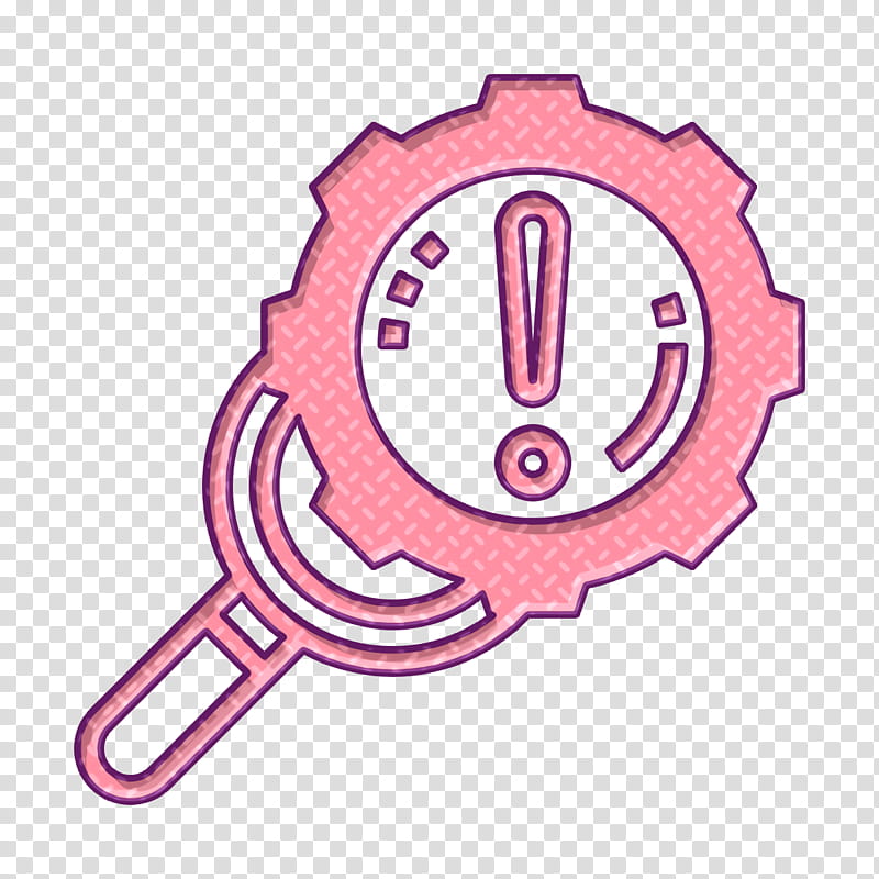 Database Management icon Error icon, Pink transparent background PNG clipart