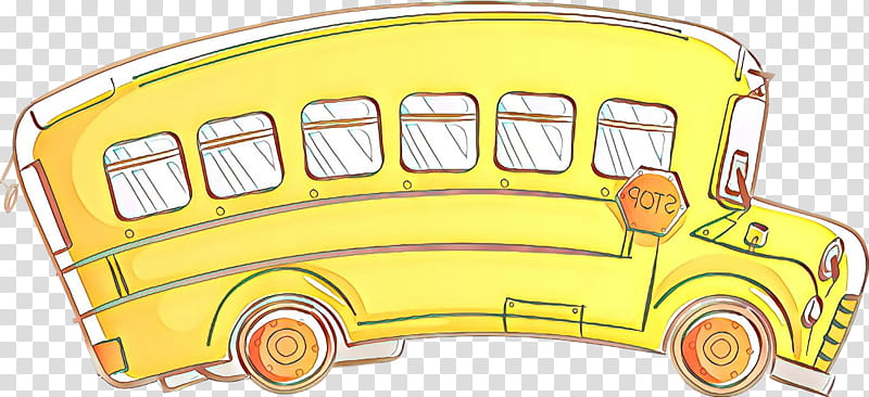 School bus, Cartoon, Motor Vehicle, Mode Of Transport, Yellow, Automotive Design transparent background PNG clipart