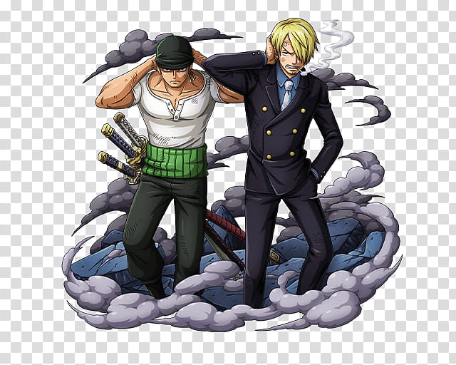 Zoro and Sanji transparent background PNG clipart