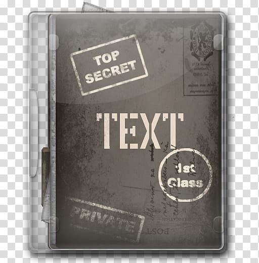 Case Folders and Apps, Top Secret Text st class folder icon transparent background PNG clipart