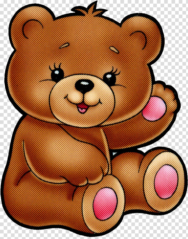 Teddy bear, Cartoon, Brown Bear, Animal Figure, Toy transparent background PNG clipart