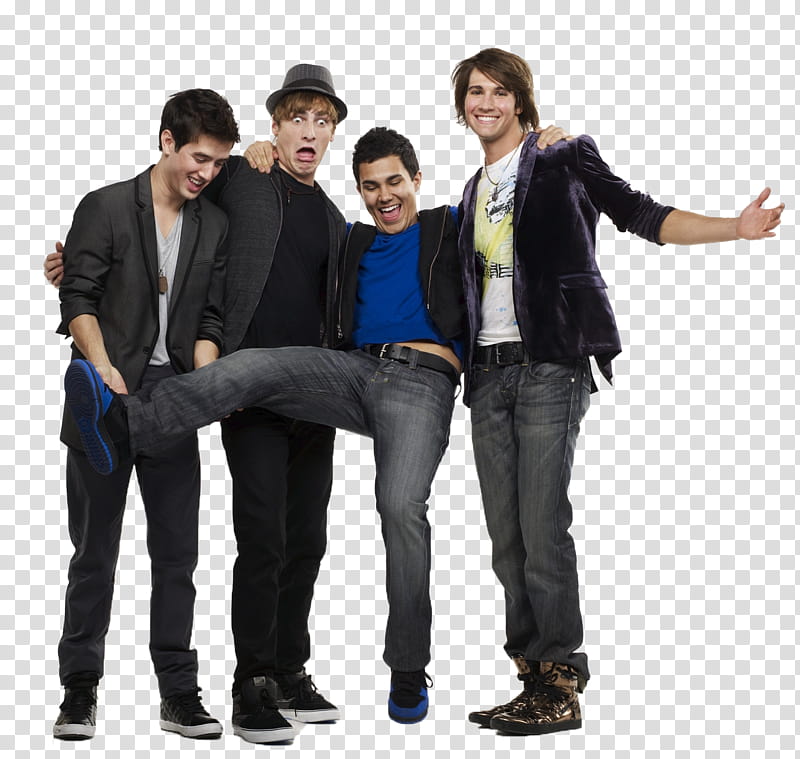 big time rush, four men having a group transparent background PNG clipart