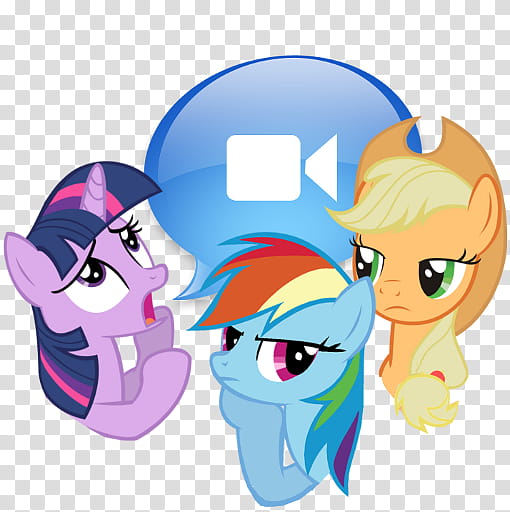 All icons in mac and ico PC formats, chat, iChat, Little Ponies transparent background PNG clipart
