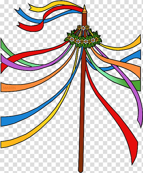 maypole dance clipart