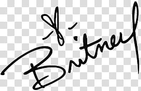 Britney Spears Signature transparent background PNG clipart
