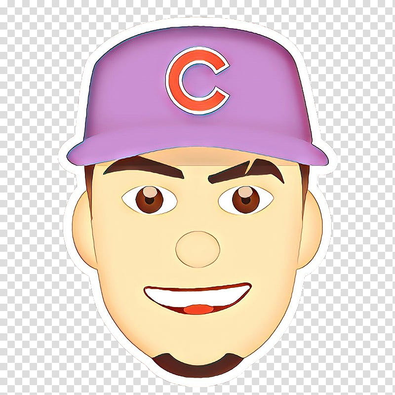 Hat, Cartoon, Purple, Face, Facial Expression, Head, Cap, Smile transparent background PNG clipart