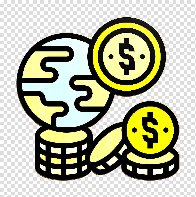 Budget icon Funds icon Saving and Investment icon, Yellow, Emoticon, Smiley, Symbol transparent background PNG clipart