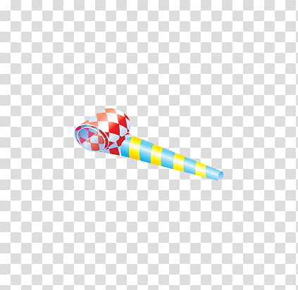 Birth Day Stuff s, red, white, teal, and yellow party horn transparent background PNG clipart