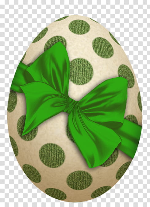 white and green polka-dot egg transparent background PNG clipart