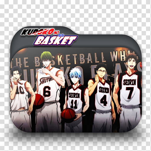 Kuroko no Basket Version  Anime Folder Icon b, Kuroko's Basketball , Kuroko no Basket transparent background PNG clipart
