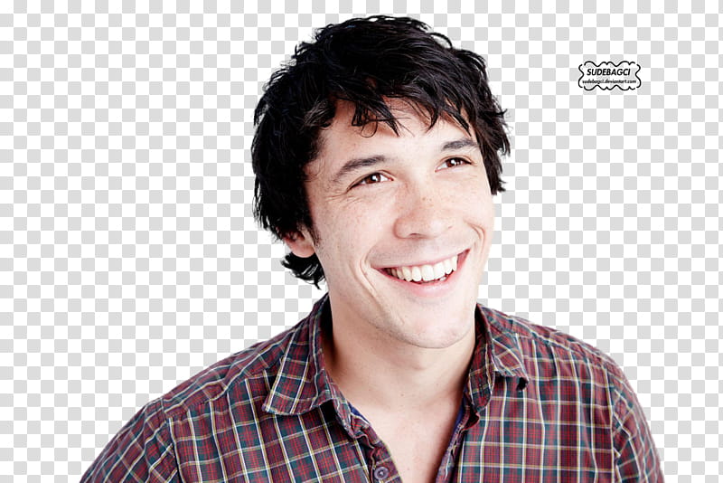 Bob Morley, black-haired man with text overlay transparent background PNG clipart