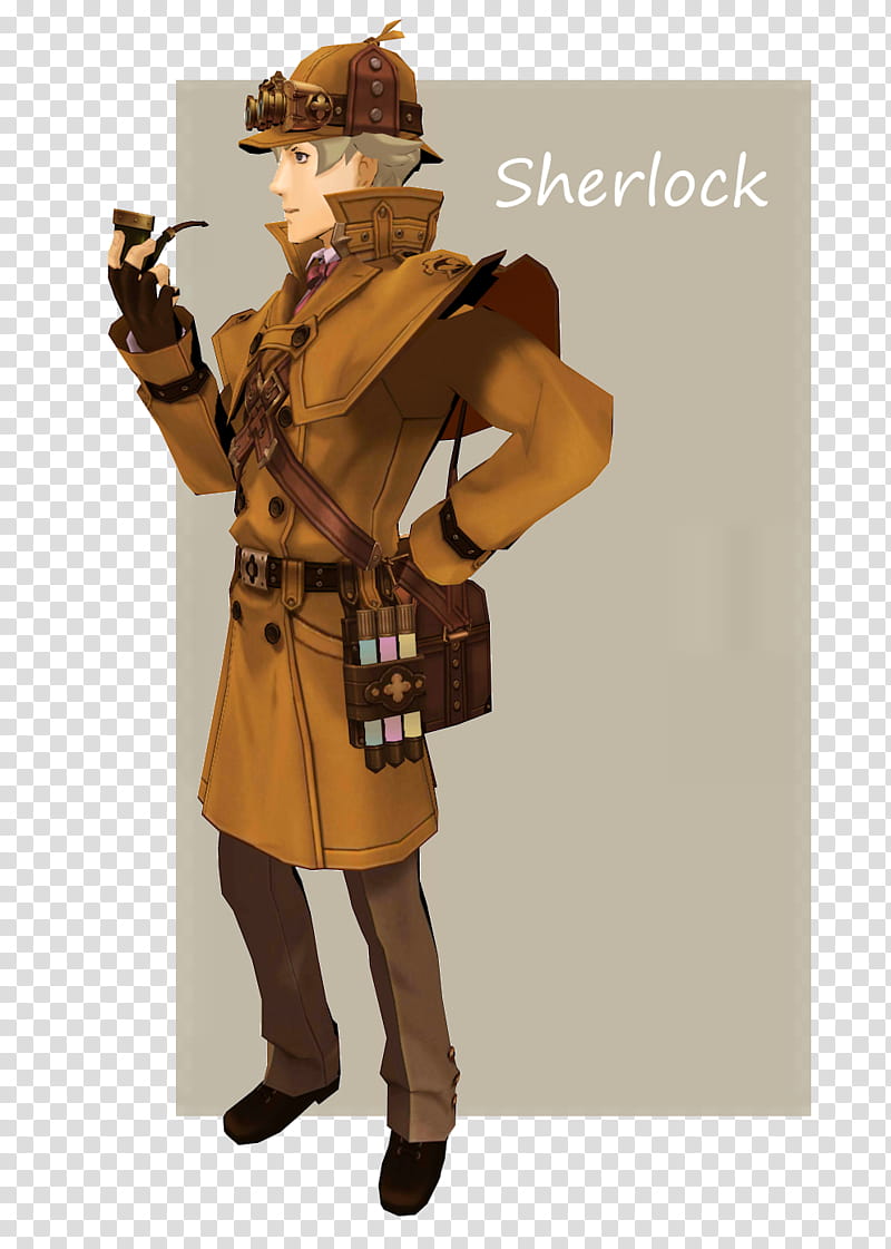 Sherlock Holmes The great ace attorney D model transparent background PNG clipart