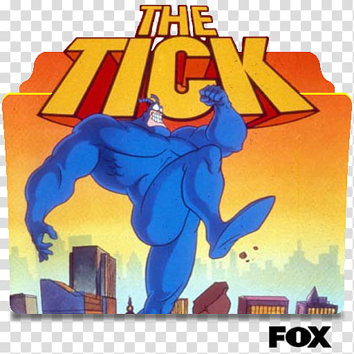 The Tick animated series and season folder icons, The Tick (animated) ( transparent background PNG clipart