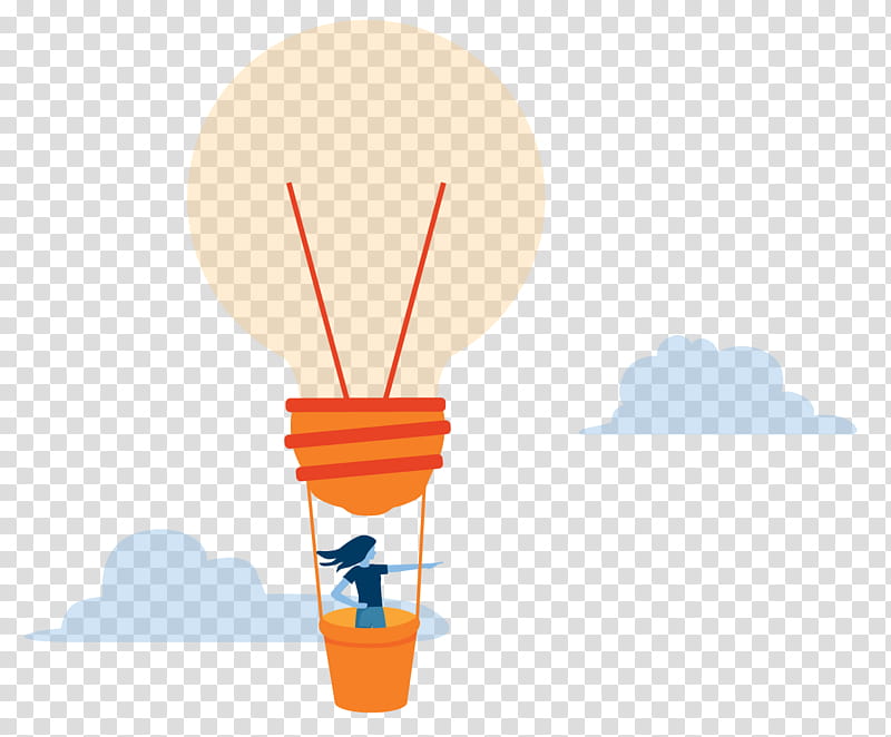 Hot Air Balloon, Orange Sa transparent background PNG clipart