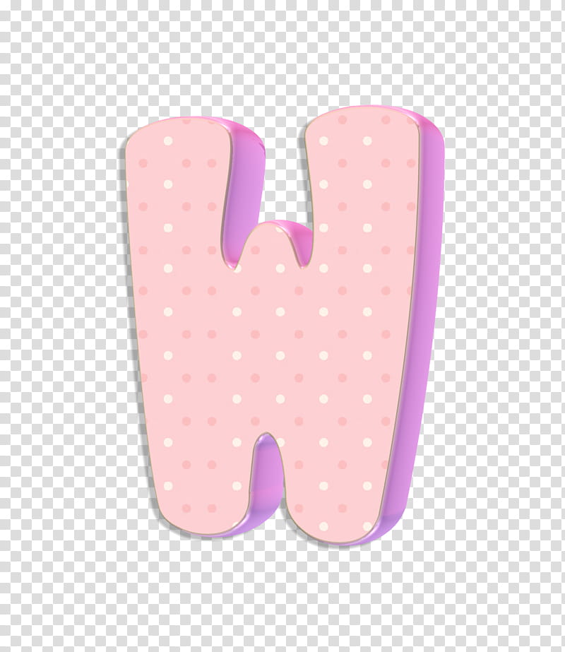 Cute Alphabet D Abecedario, pink letter W illustration transparent background PNG clipart
