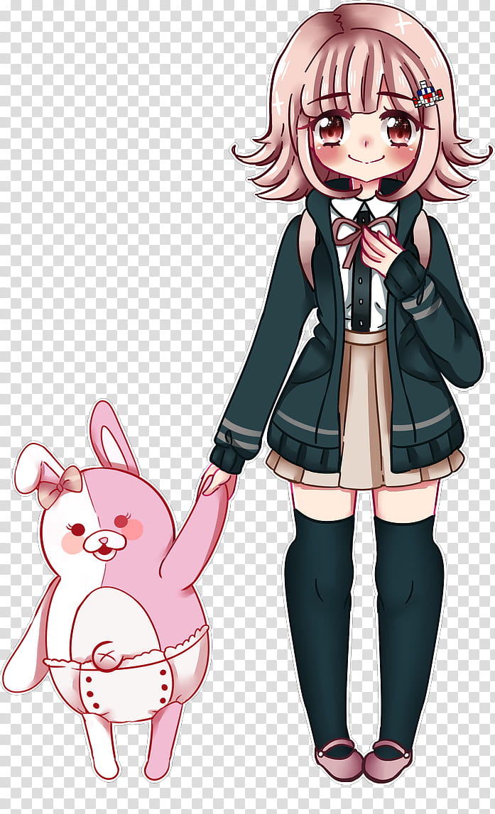 Chiaki Nanami and Usami transparent background PNG clipart