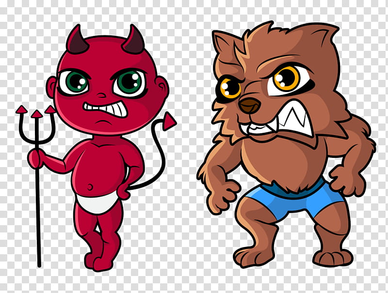 Monster, Cartoon, Devil, Werewolf, Horror, Character, Facial Expression, Animation transparent background PNG clipart