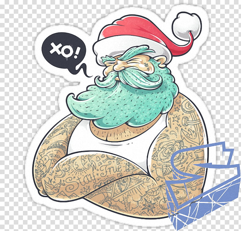 Christmas Santa Claus, Tshirt, Tattoo, Mrs Claus, Christmas Day, Decal, Beard transparent background PNG clipart