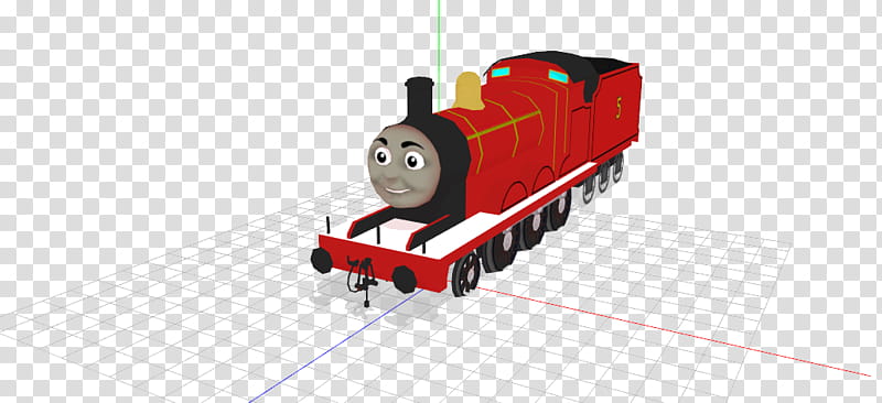 Free download  MMD James the Red Engine (DL) transparent