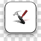 Home for your Browser, black and gray claw hammer and red screwdriver transparent background PNG clipart