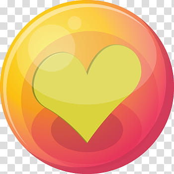 Heart Bubble Icons, yellow, heart transparent background PNG clipart