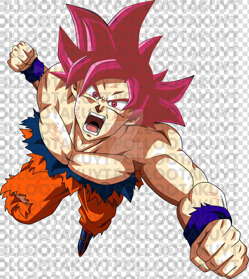 Goku Super Saiyan God/Goku Super Saiyajin Dios transparent background PNG  clipart | HiClipart