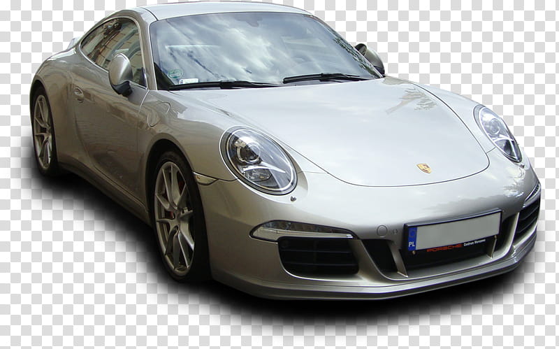 Porsche , silver Porsche  coupe transparent background PNG clipart