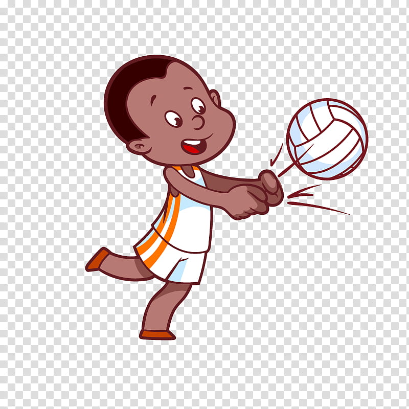 Volleyball, Volleyball Player, Cartoon, Basketball Player, Tennis Racket, Throwing A Ball, Playing Sports, Ball Game transparent background PNG clipart