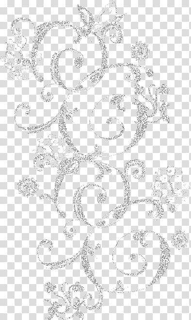 Glitter Doodle , gray flowers transparent background PNG clipart