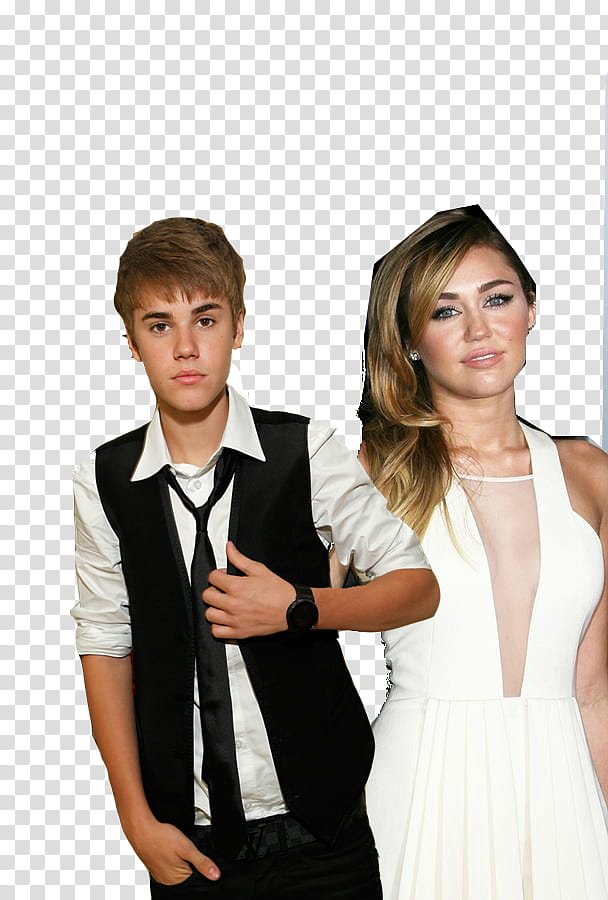 Jiley, Justin Bieber and Miley Cyrus transparent background PNG clipart