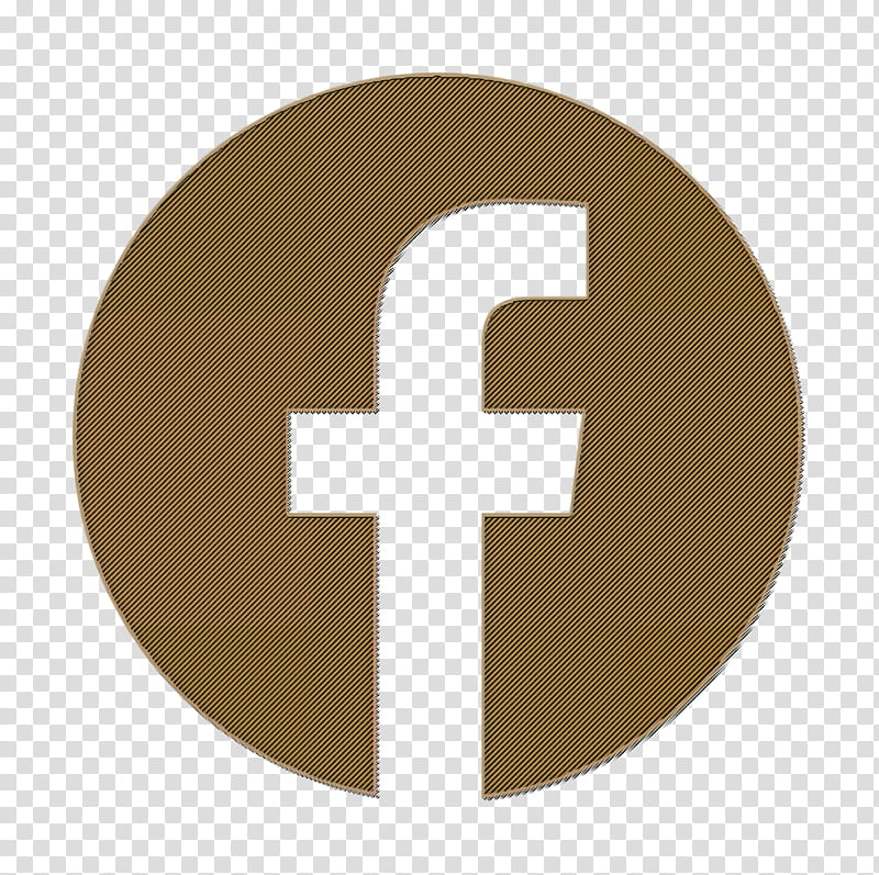 social media icon Social media icon Facebook Pack icon, Brown, Cross, Tan, Symbol, Circle, Number, Logo transparent background PNG clipart