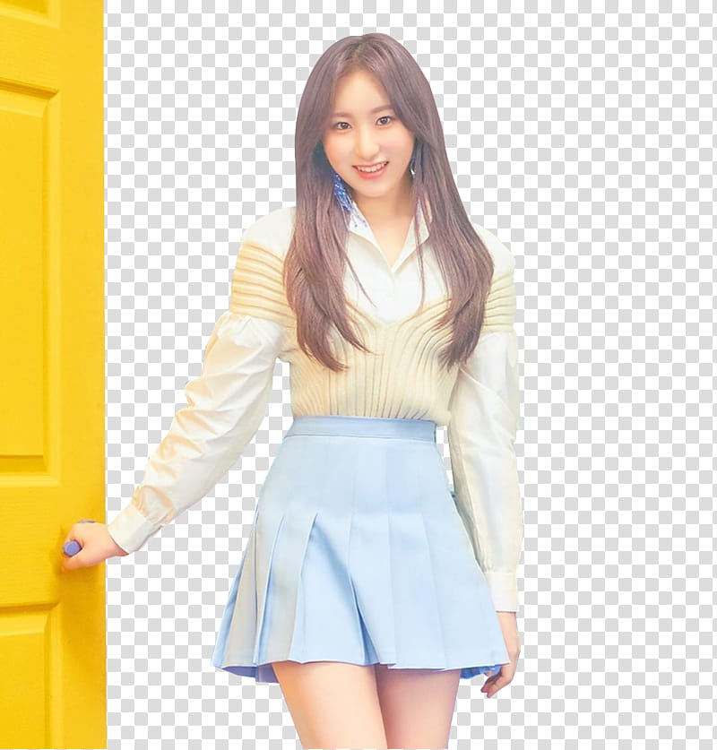 CHAEYEON COLOR IZ IZ ONE, woman standing transparent background PNG clipart