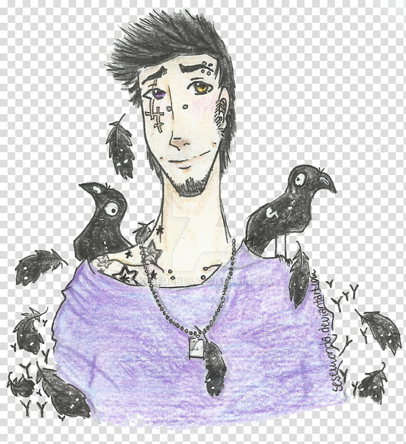 [AD] Zachary: crows crows everywhere transparent background PNG clipart