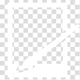 White Flat Taskbar Icons, paint.net, white border illustration transparent background PNG clipart