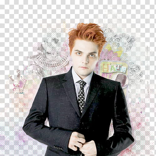 Gerard Way sidebar transparent background PNG clipart