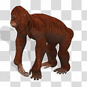 Spore creature Gigantopithecus female transparent background PNG clipart