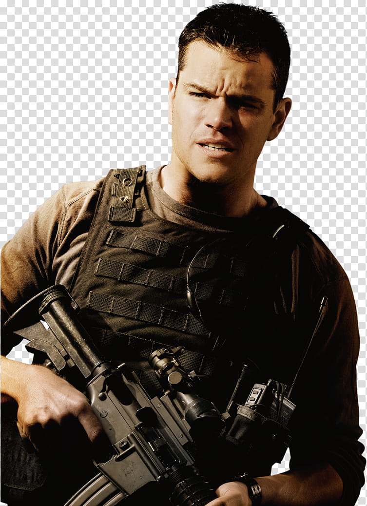 Matt Damon Green Zone Render x transparent background PNG clipart