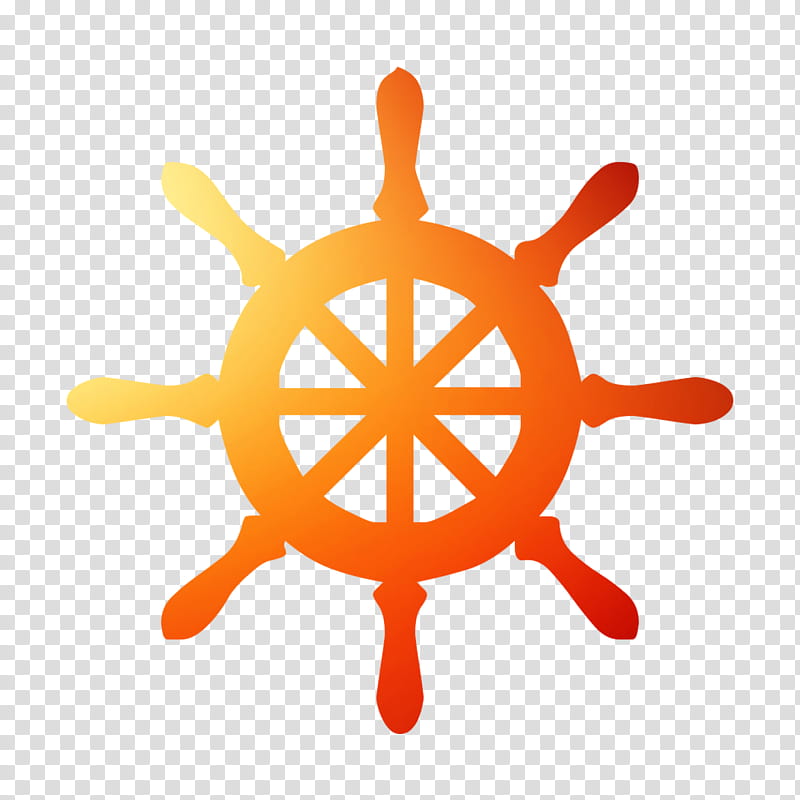 Ship Steering Wheel, Ships Wheel, Helmsman, Boat, Rudder, Rim, Orange transparent background PNG clipart