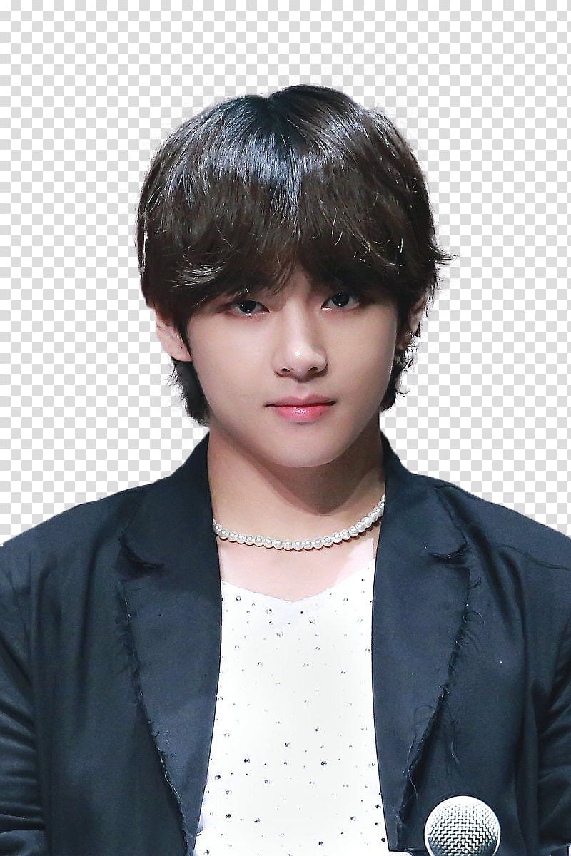 Taehyung Tear Fansign, man wearing suit jacket transparent background PNG clipart