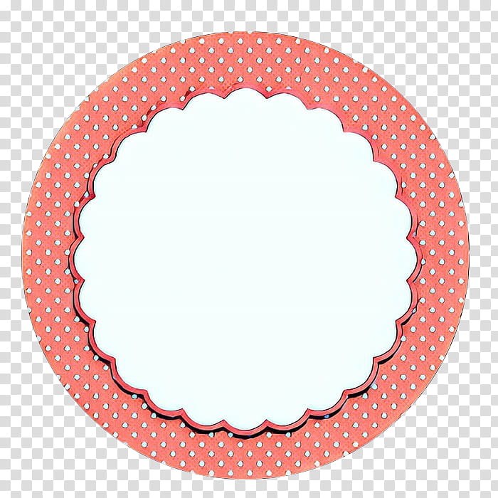 Polka dot, Pop Art, Retro, Vintage, Pink, Tableware, Plate, Circle transparent background PNG clipart