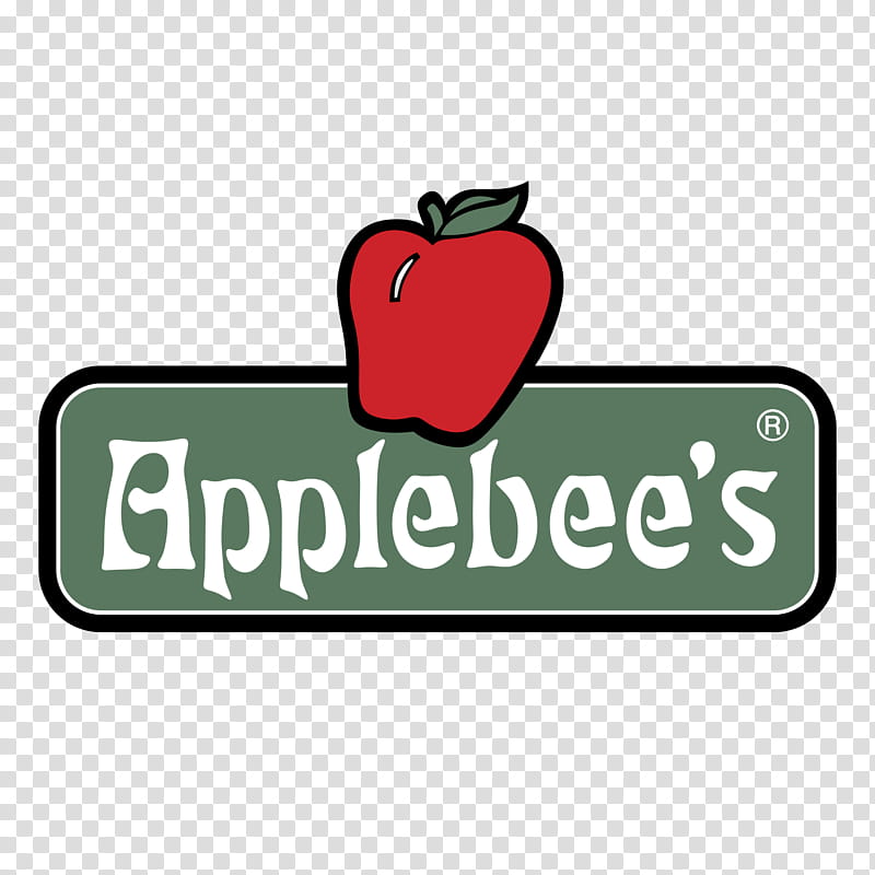 Apple Logo, Applebees Grillbar, Restaurant, San Diego, Green, Text, Label, Plant transparent background PNG clipart