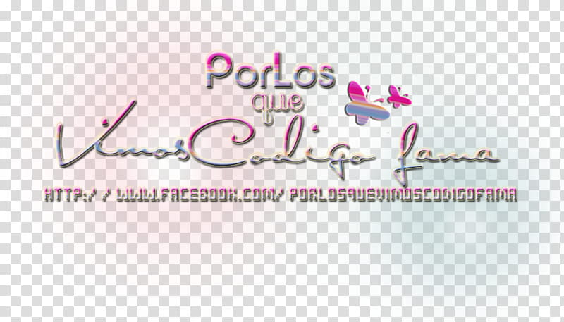 Texto PorLosQueVimosCodigoFAMA Para Adriana transparent background PNG clipart