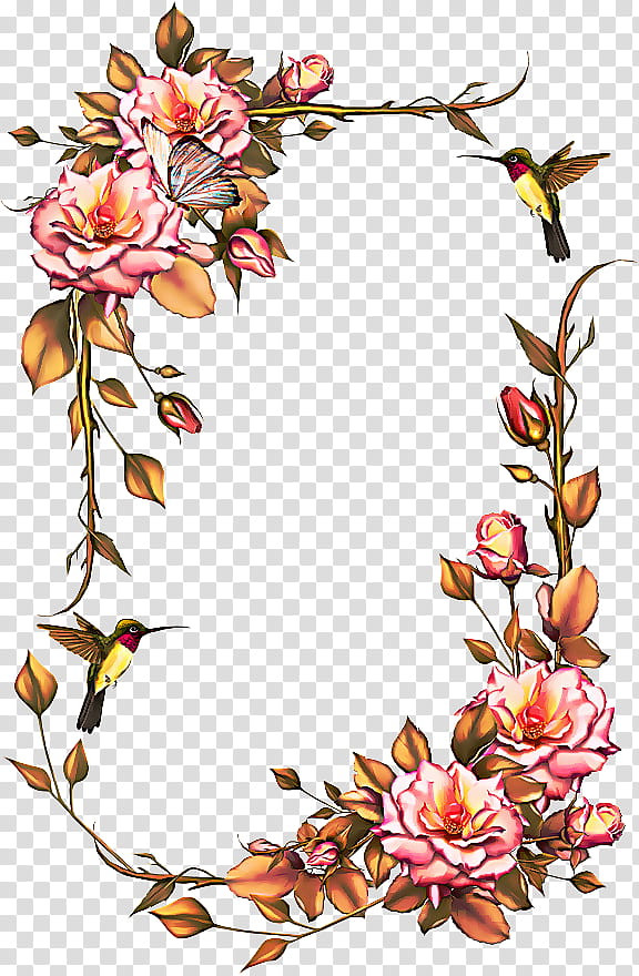 Flower Wreath Frame, Frames, Rose, Flower Frame, Floral Design, Drawing, Painting, Desktop transparent background PNG clipart