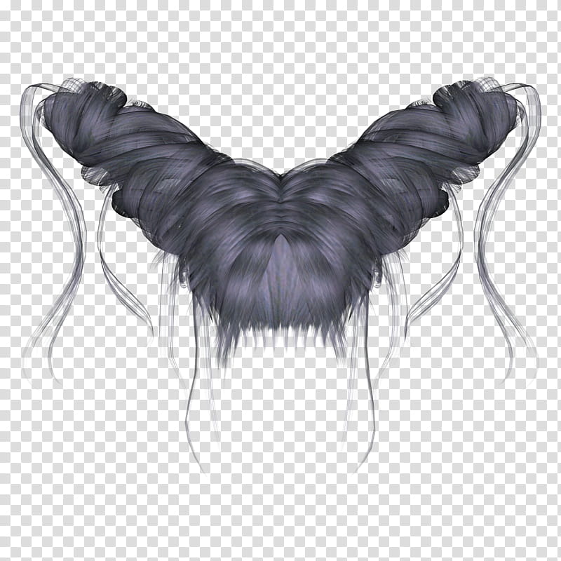 Gothic Hairstylez, gray hair transparent background PNG clipart