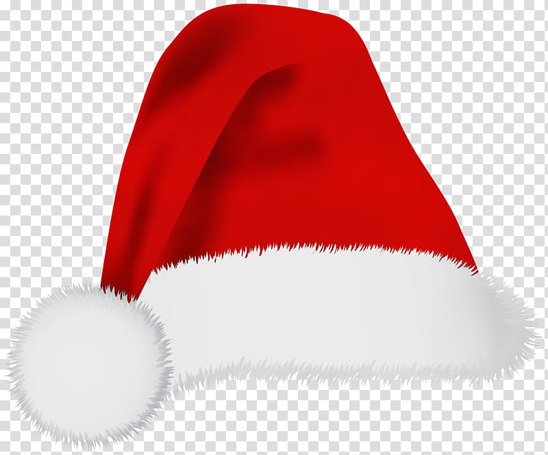 Santa Claus Hat, Watercolor, Paint, Wet Ink, Cap, Santa Suit, Nisselue, Top Hat transparent background PNG clipart