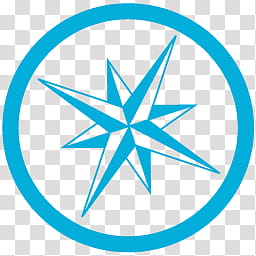MetroStation, blue compass icon transparent background PNG clipart